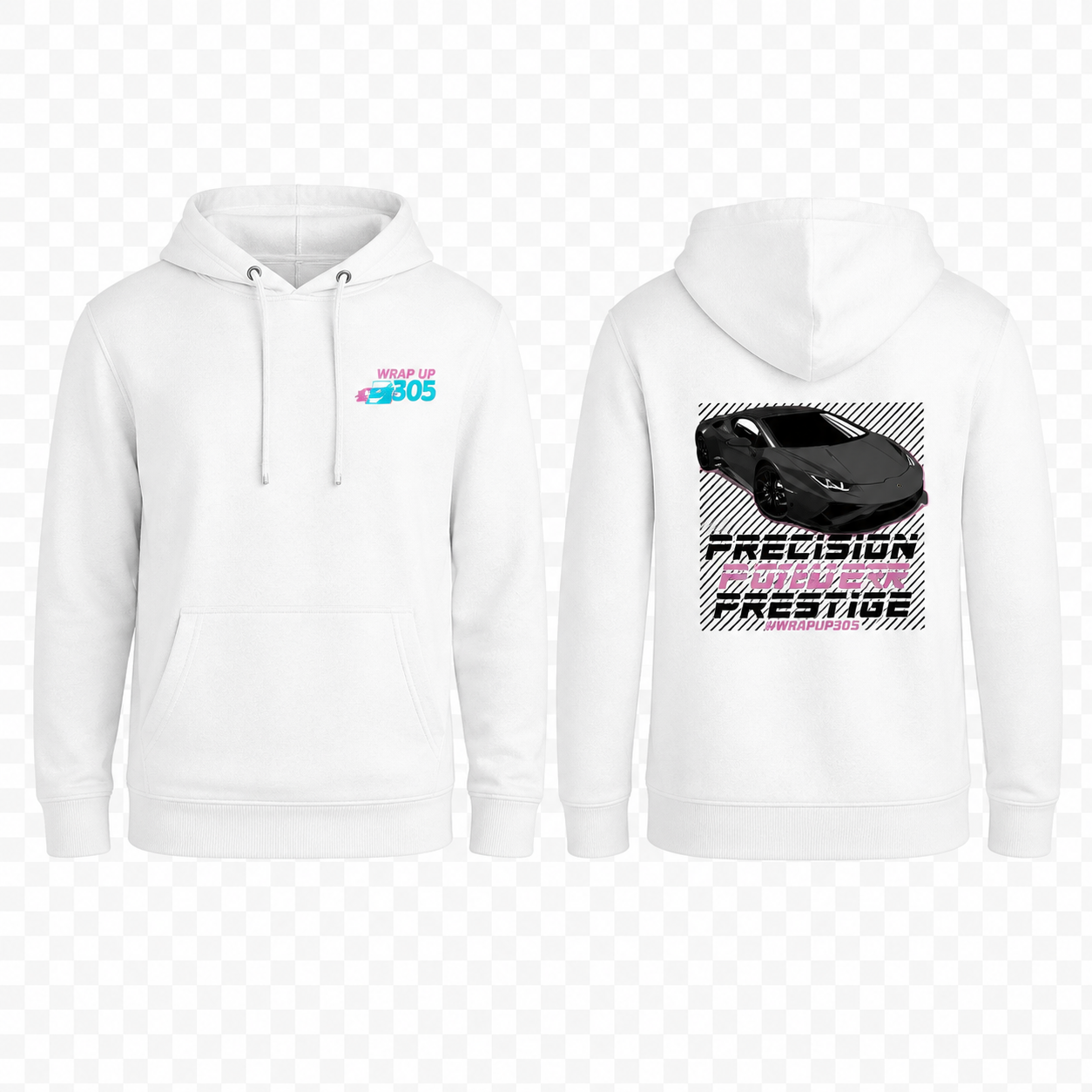 Pink Power Fitted Hoodie product preview